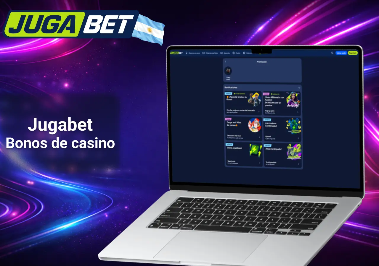 Jugabet Argentina bonos de casino con promociones y oferta de bienvenida actual